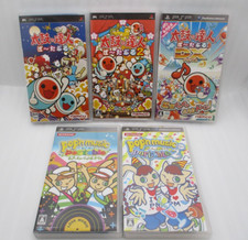 Psp Pop 'N Musica Portatile 1 2 & Taiko No Tatsujin Dx 5Games Di Dal Giappone