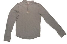 T Shirt Uomo Abercrombie & Fitch New York Taglia Us M Grigio Manica Lunga 