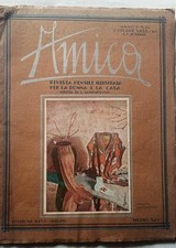 RIVISTA ANTICA-AMICA-ILLUSTRATA PER LA DONNA E LA CASA-N10-3 LIRE-1933
