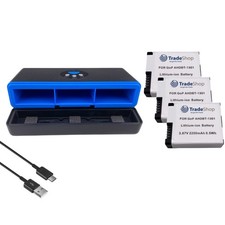 Set: 3x batteria agli ioni di