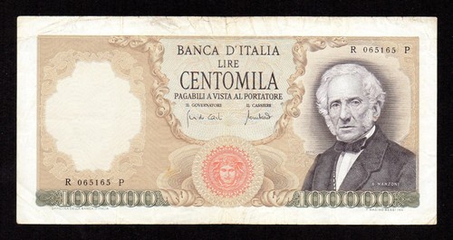 Centomila 100000 lire manzoni - centomila,