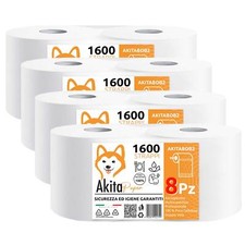 8 Rotoloni di carta 800