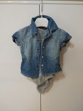 camicia jeans bimbo neonato 3 6 Mesi Ovs Regalo Body H&m