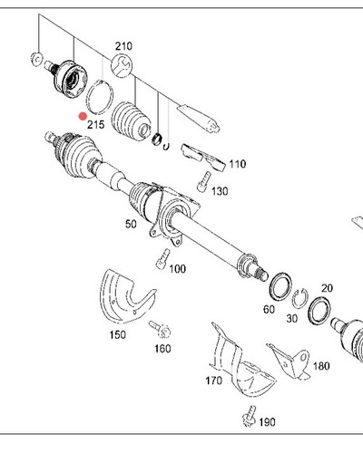 Mercedes w169 245 fascetta - w169/245,