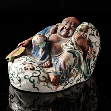 Statua Kutani Ware Hotei