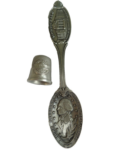 Set ditale cucchiaio peltro - ditale, e