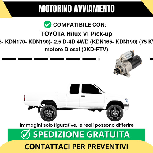 Motorino avviamento toyota - avviamento,