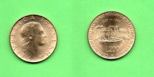 Italia lire 200 - italia,