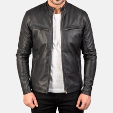 Giacca biker uomo Ionic nera