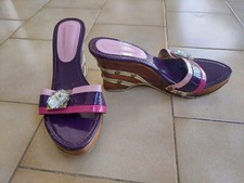 Zoccoletti viola e fucsia 38