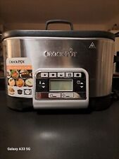 Crockpot Pentola per Cottura Lenta Slow Cooker 4,7L,Coperchio con Cerniera 220W