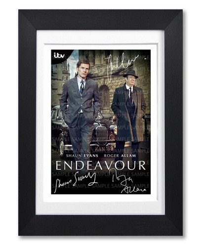 Endeavour cast signed - endeavour, poster