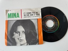 DISCO 45 GIRI MINA E' L'UOMO PER ME    LEGGI DESCRIZ.
