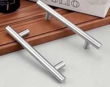 10 Maniglie Mobili Cucina o altro  Acciao Inox  Interforo 64 mm  Lunghezza 100mm