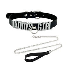 Collana in pelle Pu girocollo punk fai da te papà BDSM regalo chocker collare personalizzato