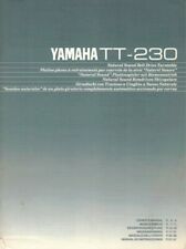 Manuale Manual PDF Yamaha TT-230 giradischi turntable multilingue multilanguage