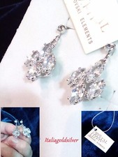 Orecchini Donna Rodiati Argento 925 SWAROVSKI ELEMENTS ORIGINALI Gioielli Sposa