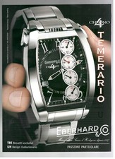 EBERHARD & CO. Pubblicità 2006 OROLOGIO CHRONO 4 TEMERARIO 1 pagina