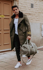 CAPPOTTO ZARA UOMO KAKI