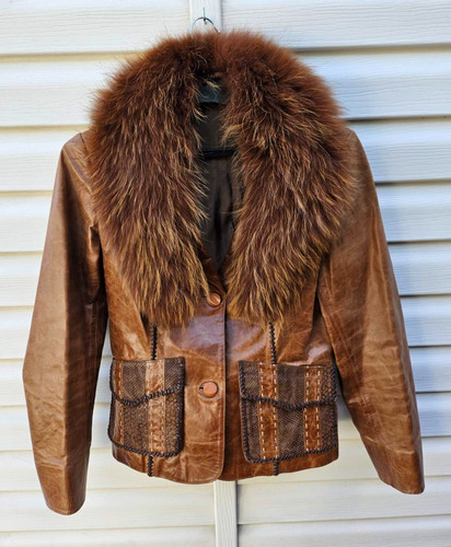 Giacca vintage vera pelle - , di