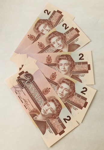 Rare banconote 2 dollari - 5, da