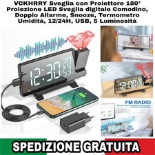 Sveglia con proiettore - sveglia, 180°