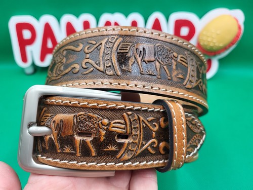 Genuine leather belt 3dici900 - genuine,