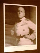 Gabriele D'Annunzio nel 1928 In uniforme da ufficiale fascista Fascismo 11 e 15
