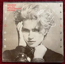 MADONNA IMPORT BRAZIL 1ST ALBUM VINYL RECORD PROMO RED TEXT SLEEVE LP EVERYBODY