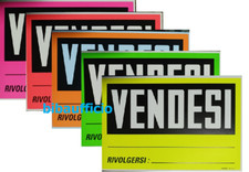 cartello VENDESI 35X25cm in cartoncino rigido , cartelli vendesi in 5 colori
