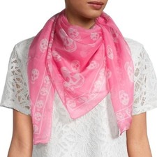 Sciarpa teschio chiffon seta