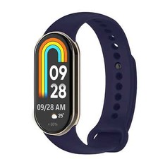 Cinturino di ricambio per Xiaomi Mi Band 8, colore Blu Notte, Silicone