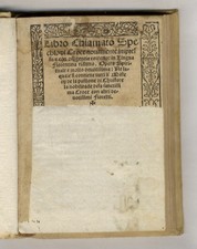 Libro chiamato Spechio [sic]