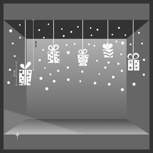 Vetrofania natale adesivi - natale,