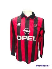 Maglia 16 Di Canio Milan 95/96 Lotto Calcio vintage Taglia XS Sponsor Opel