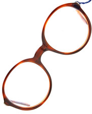 ? vintage occhiali PERSOL RATTI 09125 marrone montatura rotanda 80s?Unisex