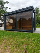 Sauna da giardino a botte