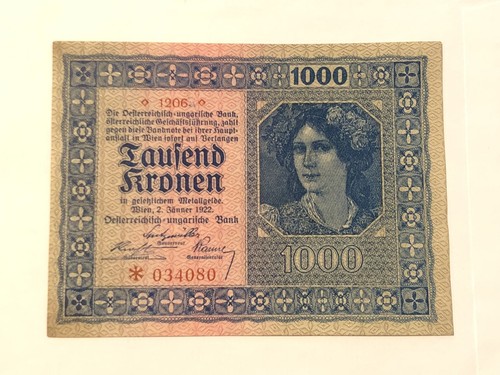 Austria 1000 kronen corone - austria,