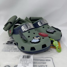 Zoccolo classico nuovo uomo taglia 3 donna taglia 5 Crocs Naruto Kakashi anime ninja raro