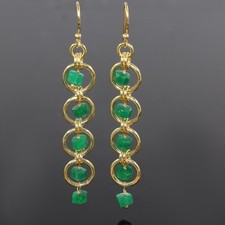 Orecchini pendenti maglia