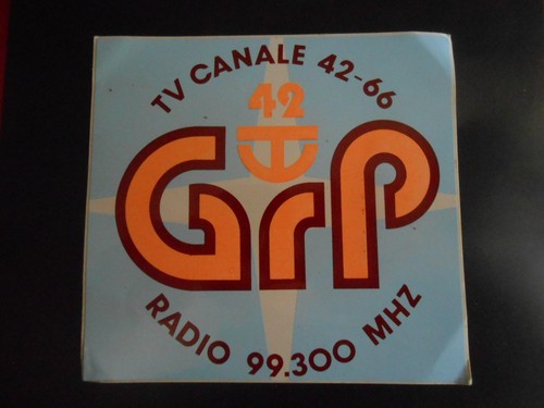 Adesivo sticker radio grp - sticker-radio, tv