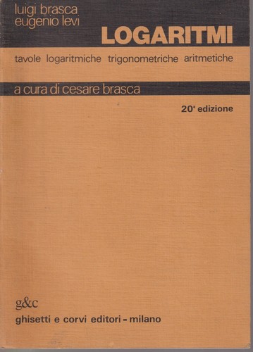 Brasca levi logaritmi ed - brasca,,