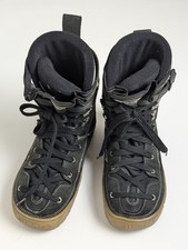 Stivali da snowboard donna Sims taglia 7 neri scamosciati stringati Made in Italy