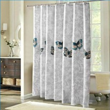 Tenda da doccia modello farfalla tenda da bagno antimuffa decorazione bagno