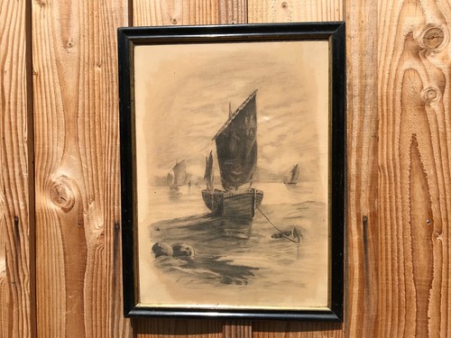 Antico quadro realizzato - antico, a