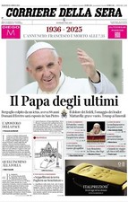Corriere della sera morte Papa