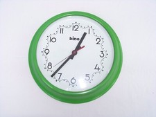 Orologio Bino Parete Vintage Metallo Quartz Design Modernariato 30cm di diametro