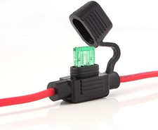 Portafusibili Auto Camion Fusibile Piatto Portafusibili Impermeabile 30A (Incl. 