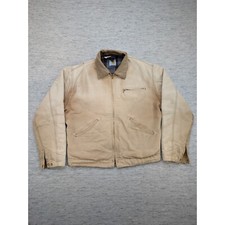 Giacca da lavoro Carhartt Detroit cappotto lavoro foderato tela cappotto fienile taglia 40 trafilato