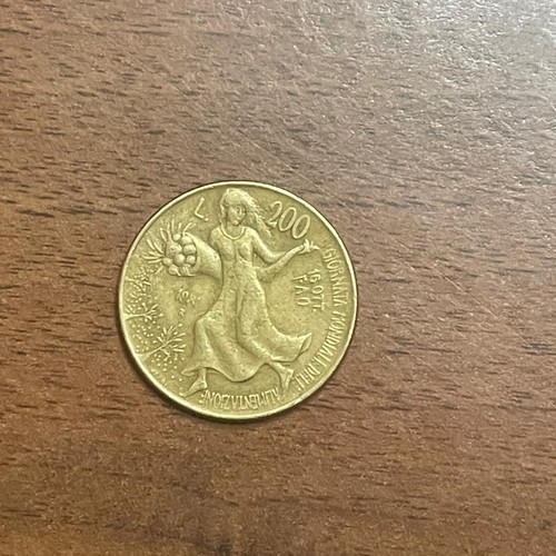 Moneta 200 lire fao italia - 200,